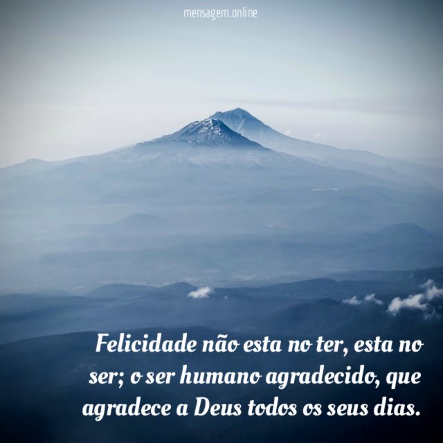 Felicidade não esta no ter