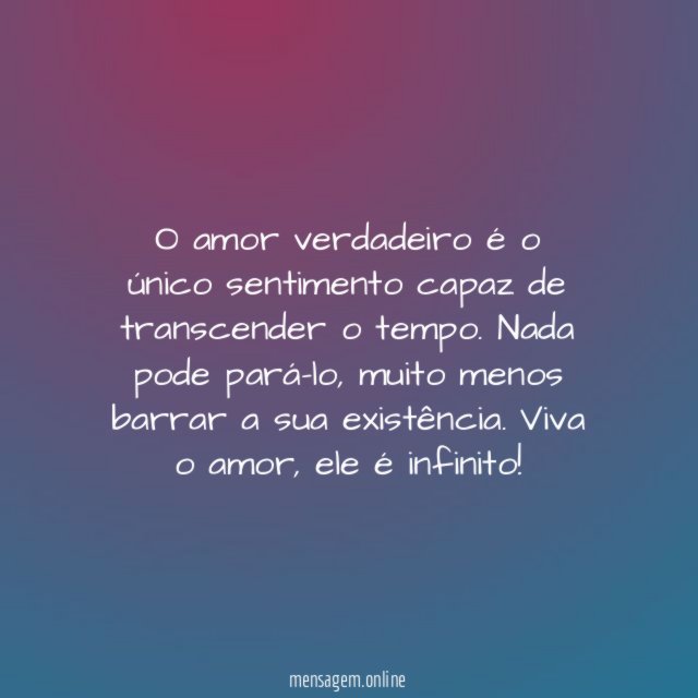 Ele é infinito