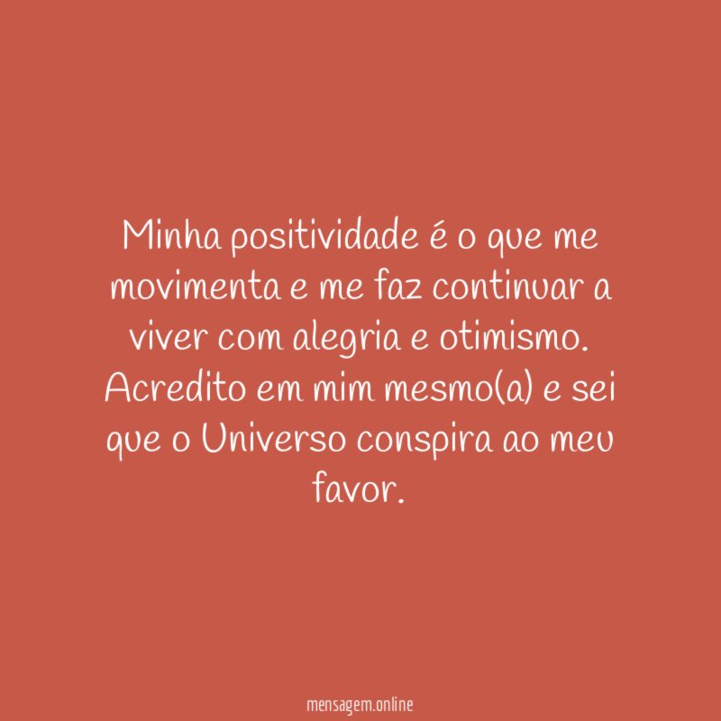 Acredito na minha força