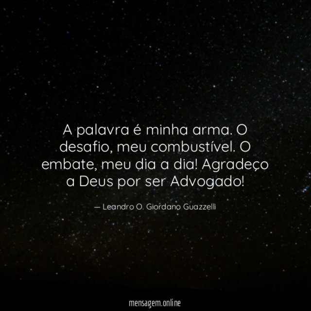 A palavra é minha arma