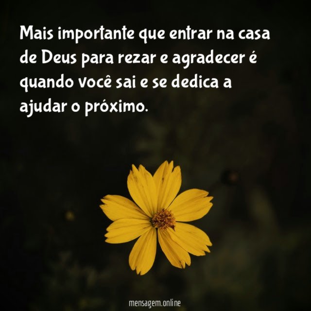 Mais importante que entrar na casa de Deus