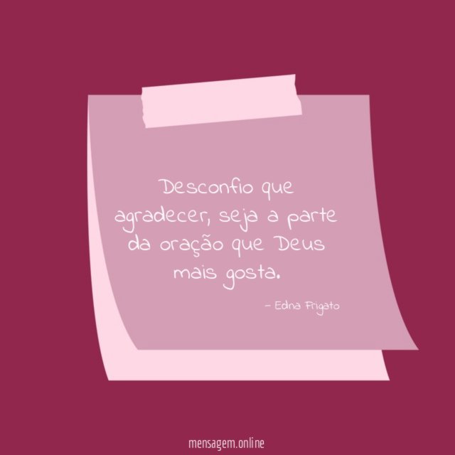 Desconfio que agradecer