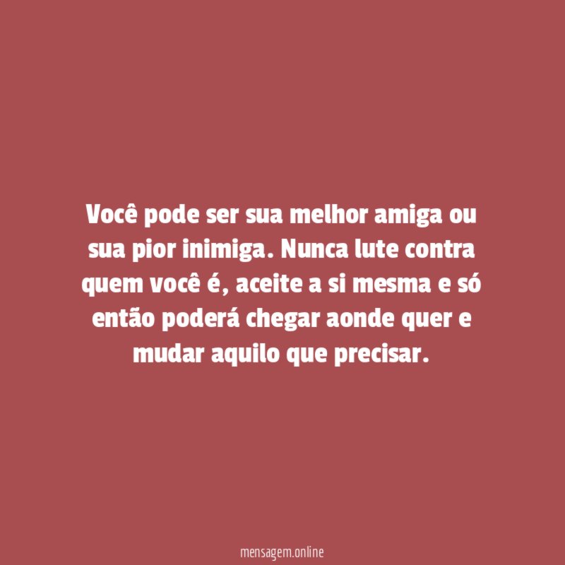 Aceite quem você é
