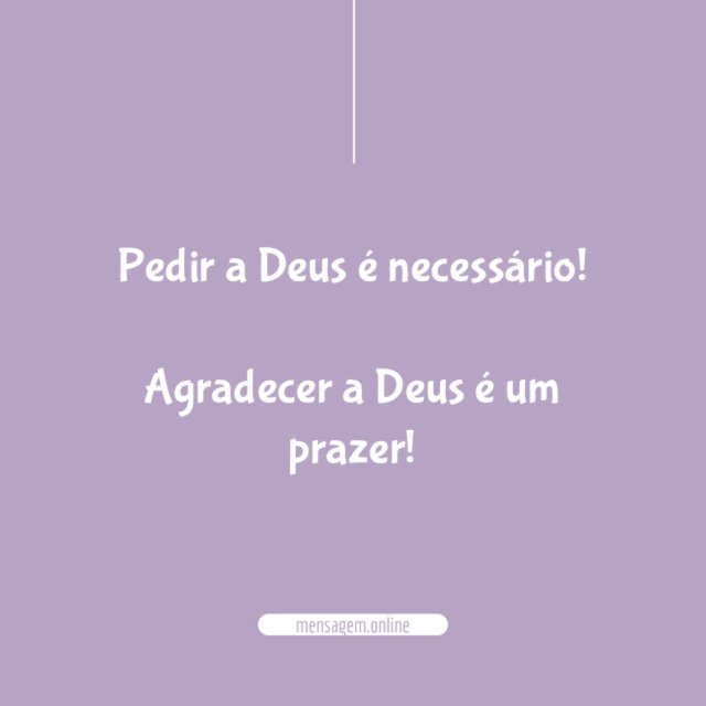 Pedir a Deus é necessário