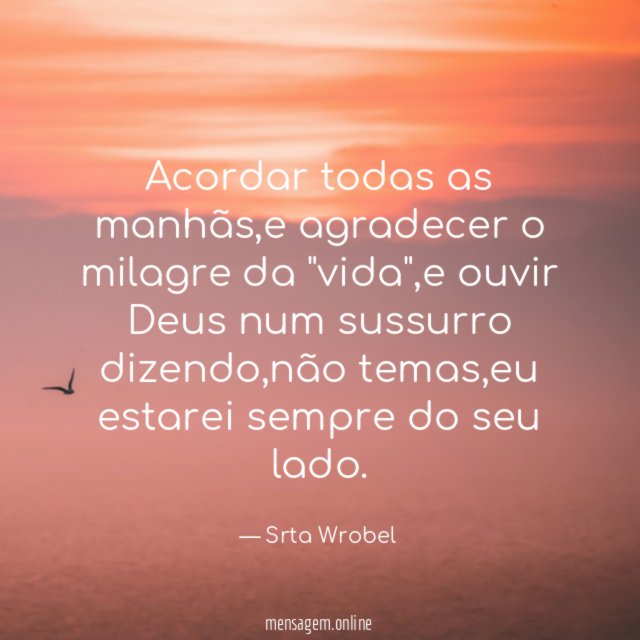 Acordar todas as manhãs