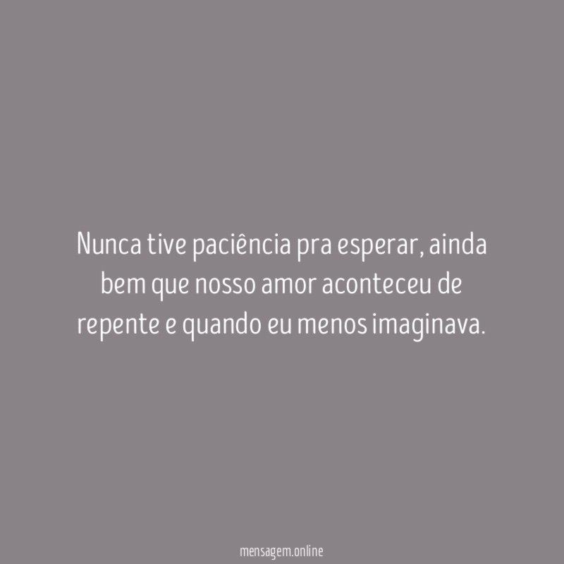 Sem esperar