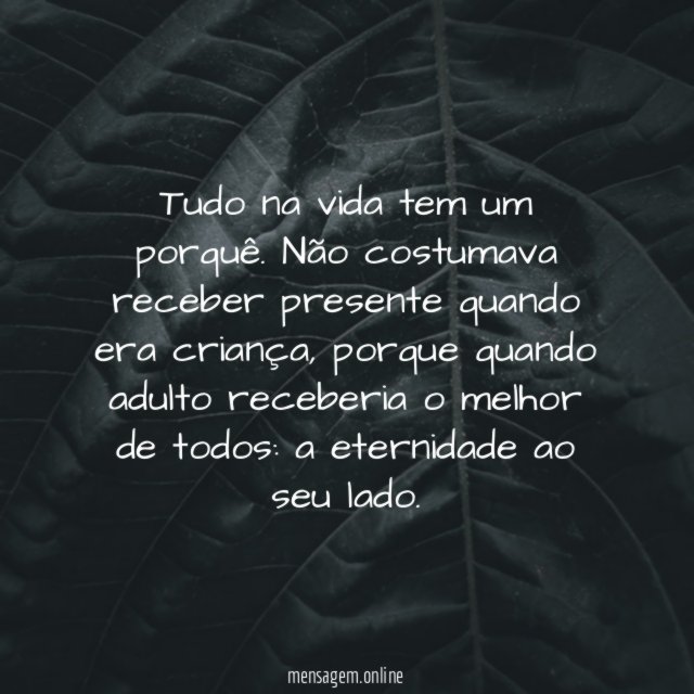 Eternidade de presente