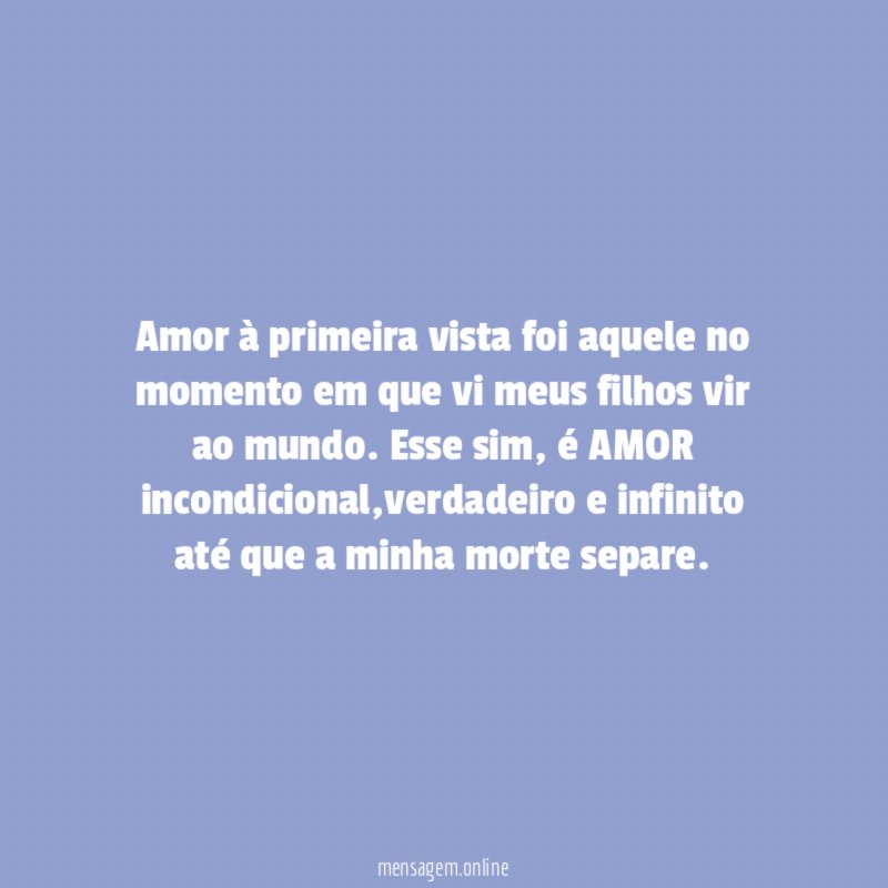 Amor à primeira vista foi aquele no momento