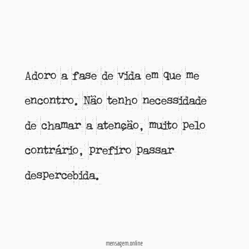 Sinto-me segura!