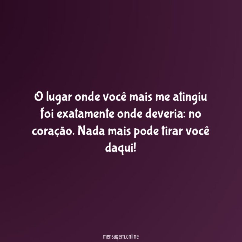 No coração