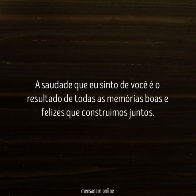 Minha saudade