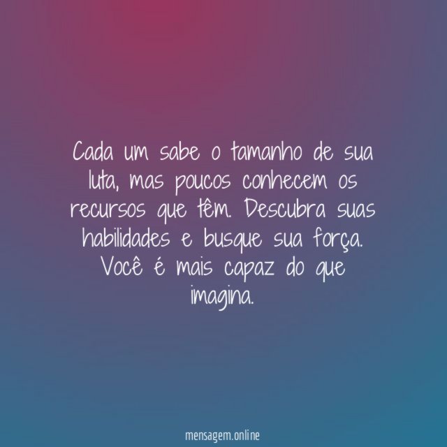 Tamanho da luta