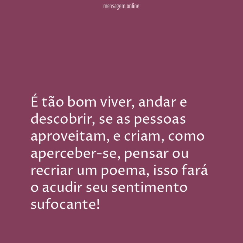 É tão bom viver