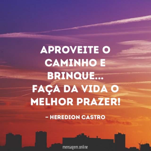 Aproveite o caminho e brinque