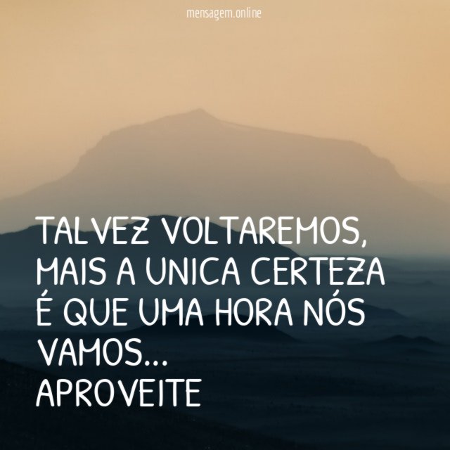 Talvez voltaremos
