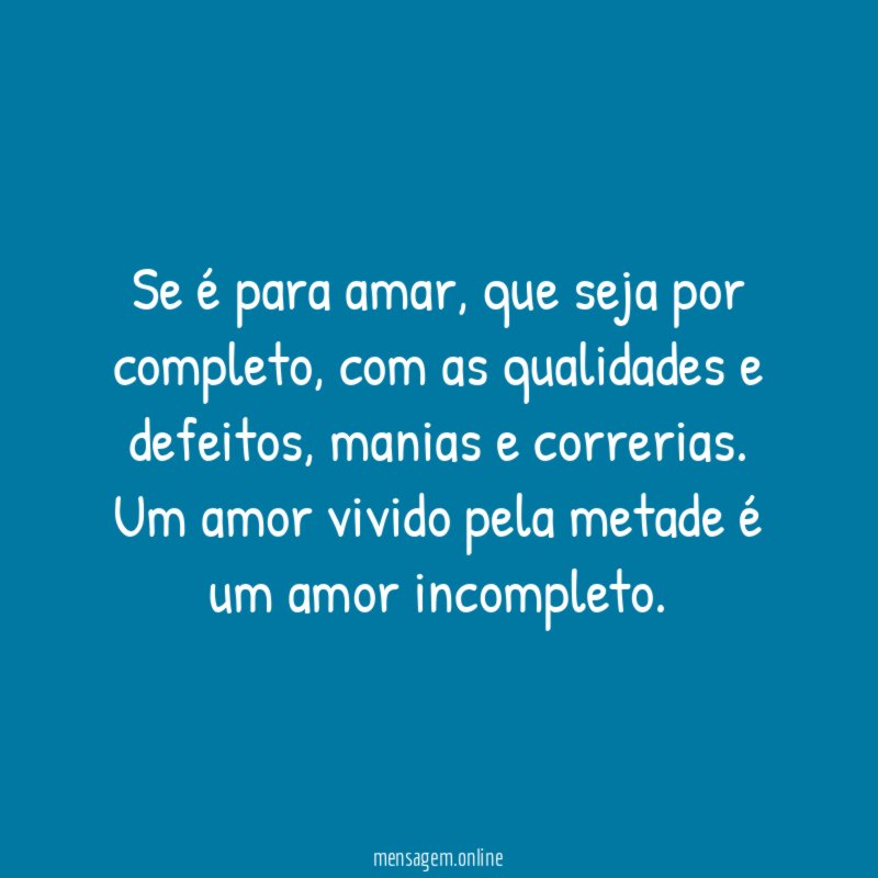 Amor incompleto