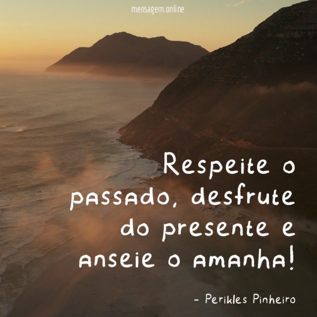 Respeite o passado