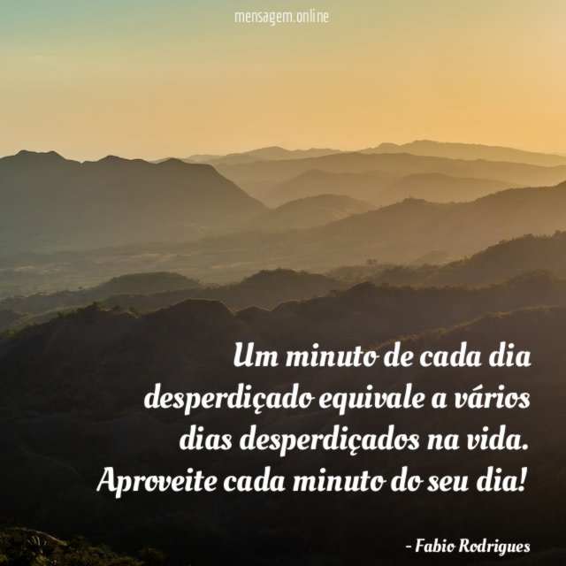 Um minuto de cada dia desperdiçado equivale a