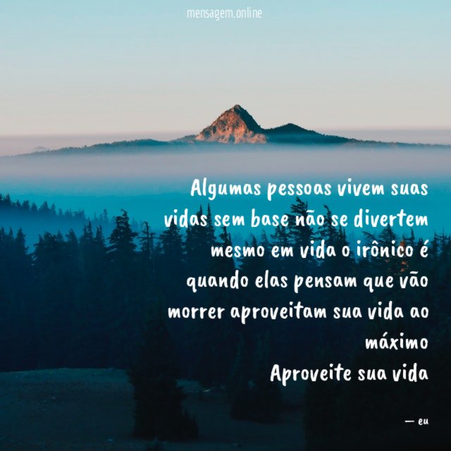 Algumas pessoas vivem suas vidas sem base não