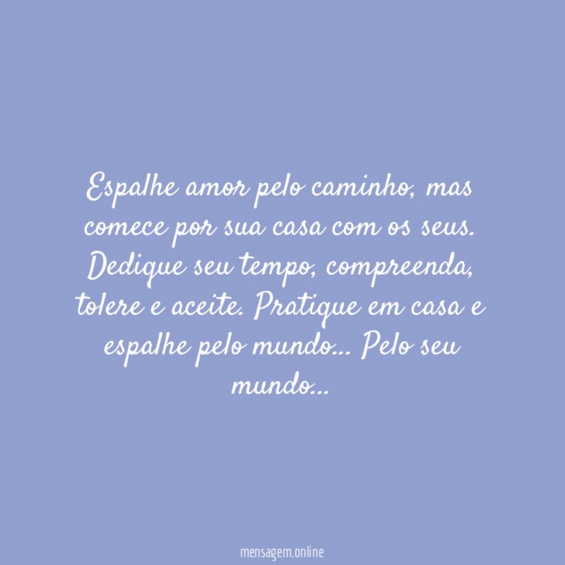 Espalhe amor