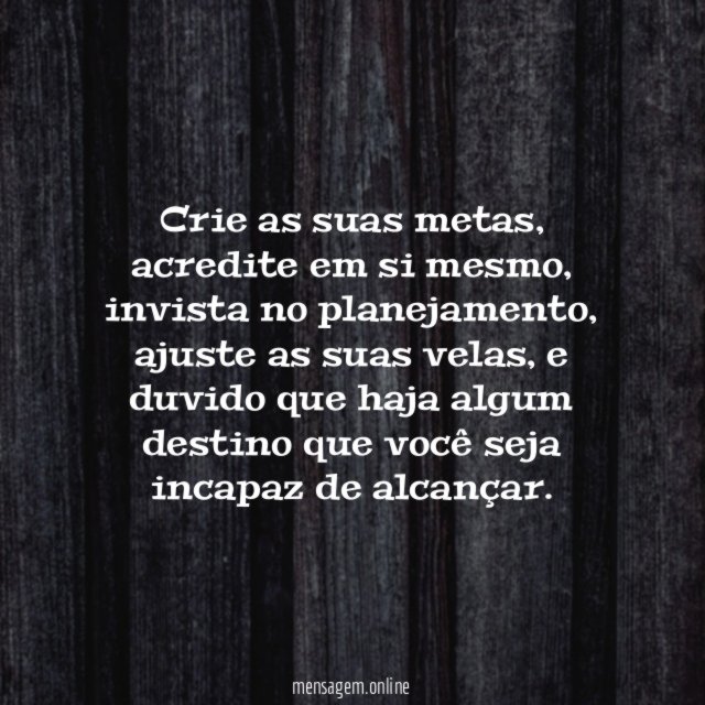 Todo destino é possível