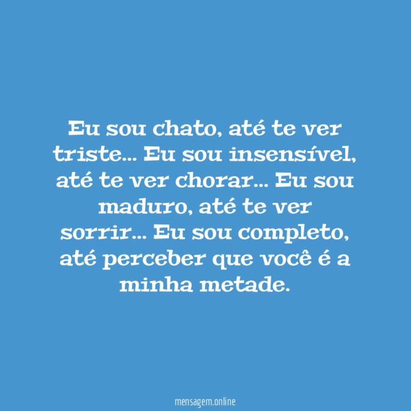 Eu sou chato
