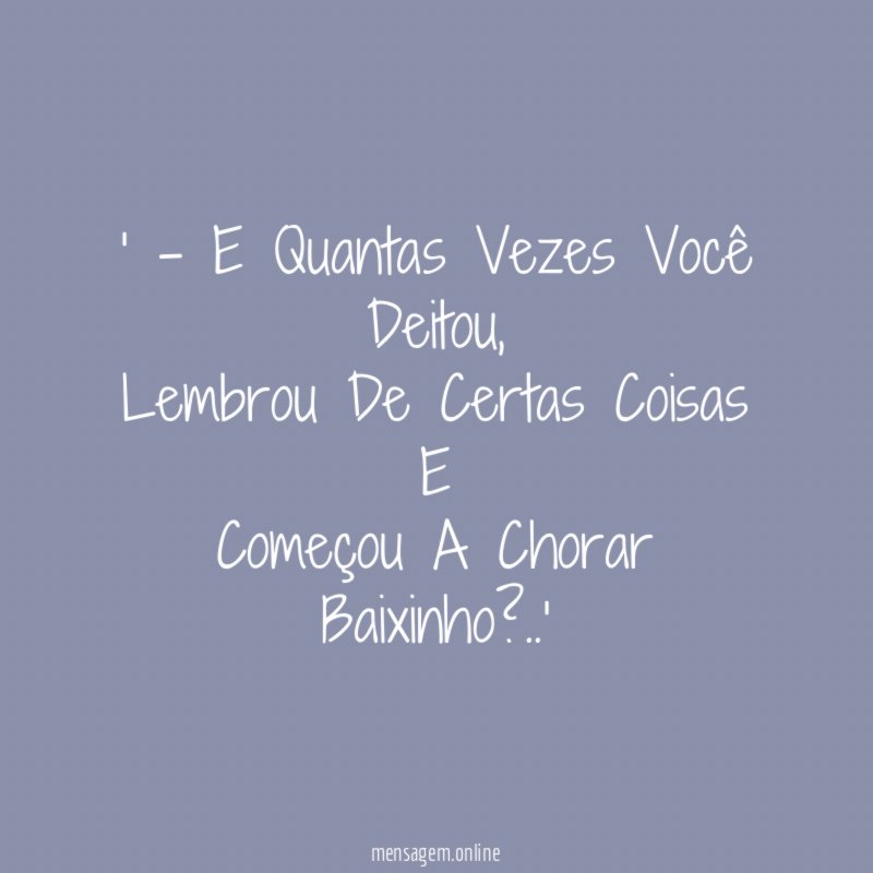 - E Quantas Vezes Você Deitou