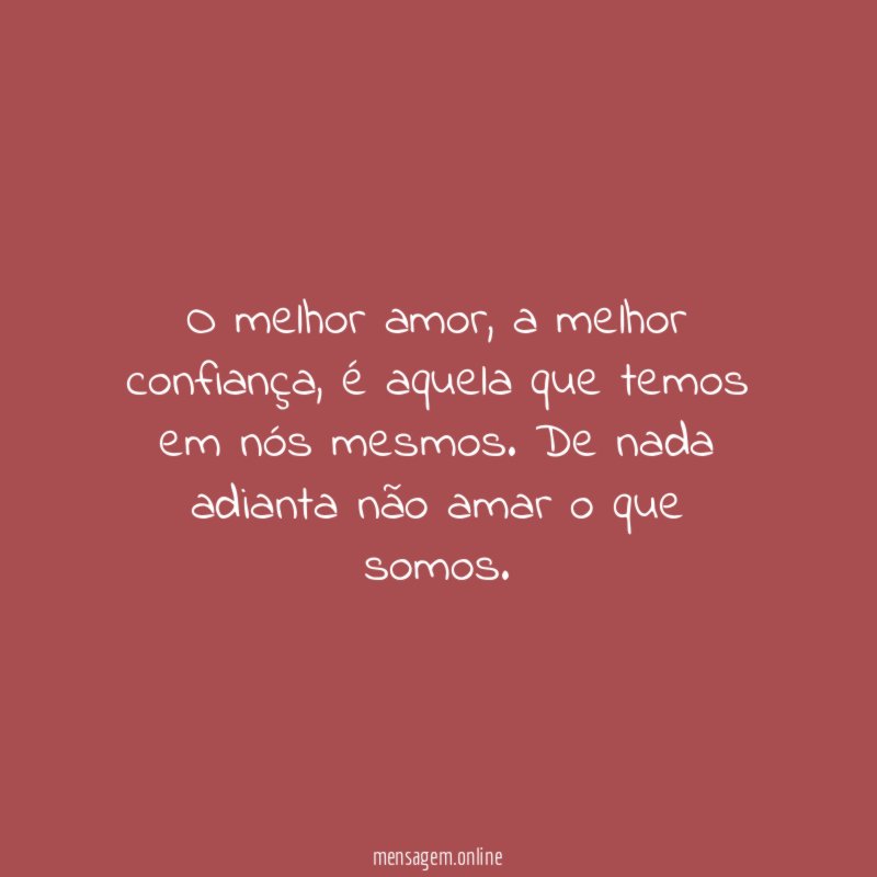 O melhor amor