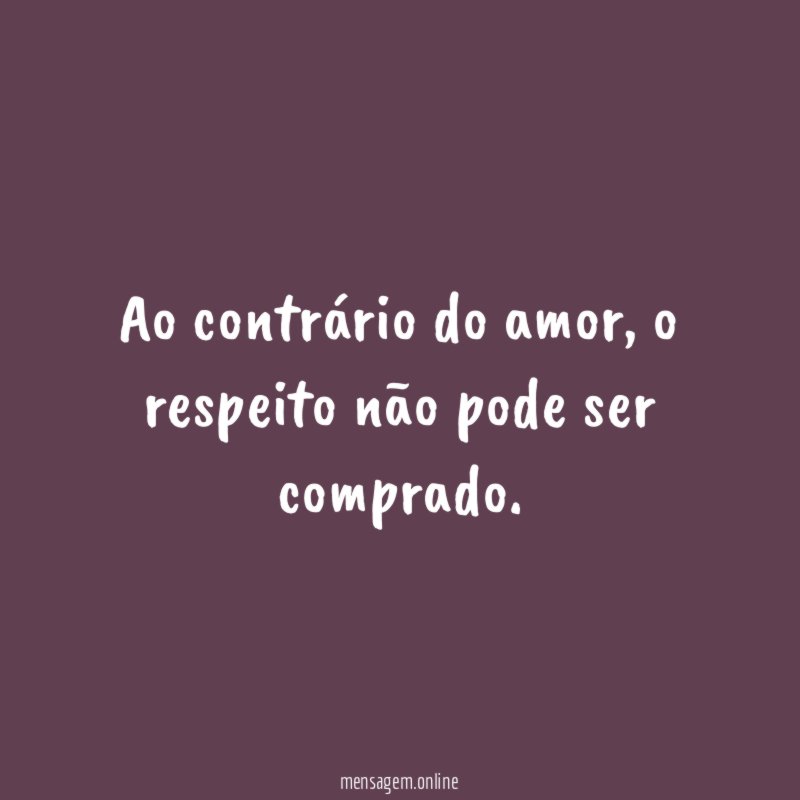 Ao contrário do amor
