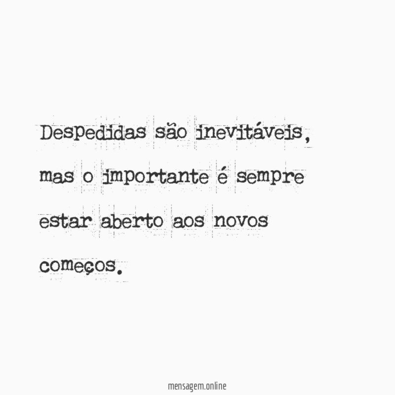 Novos começos