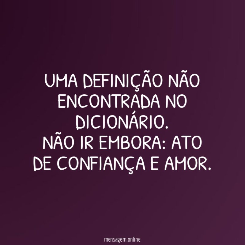 Uma definição não encontrada no dicionário