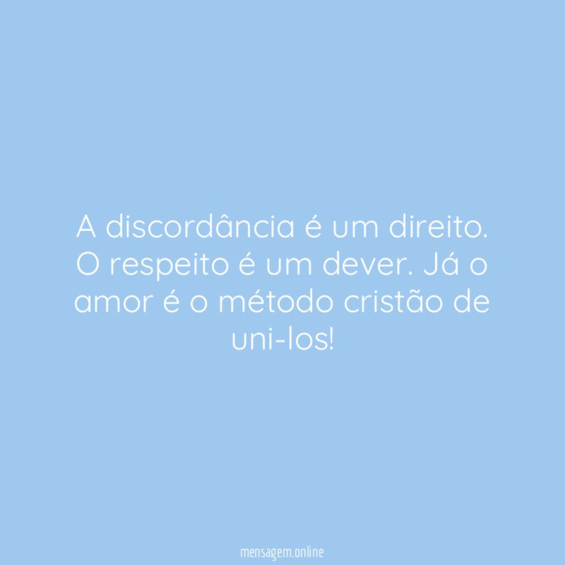 A discordância é um direito