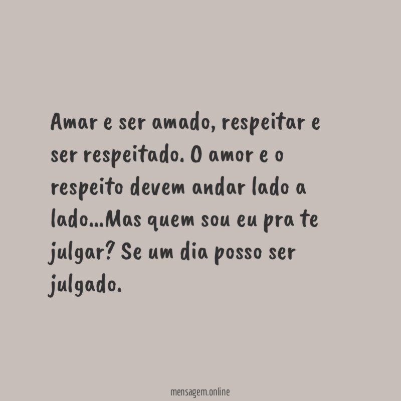 Amar e ser amado
