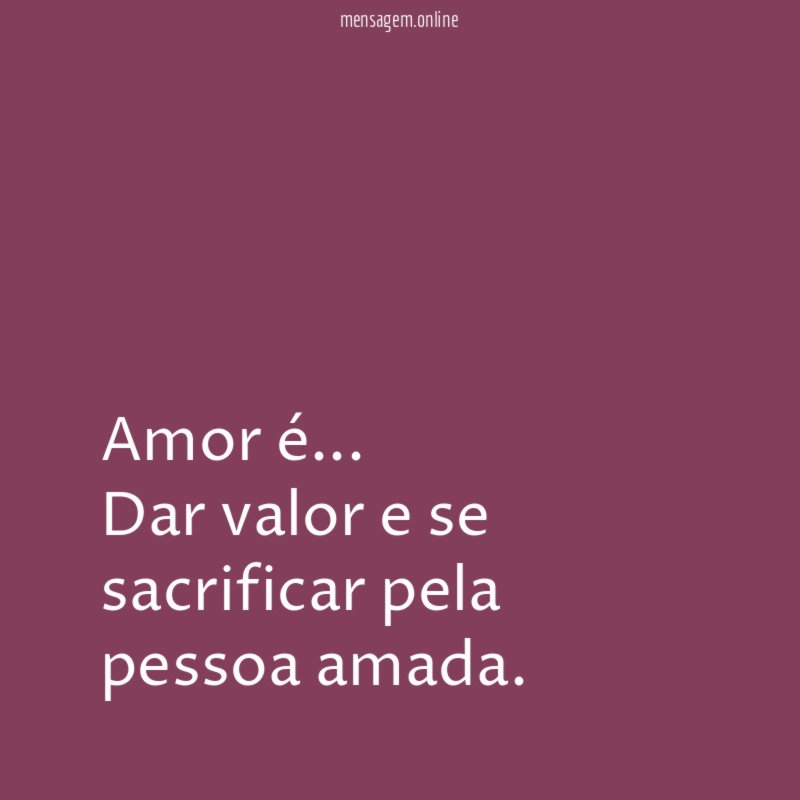 Amor é