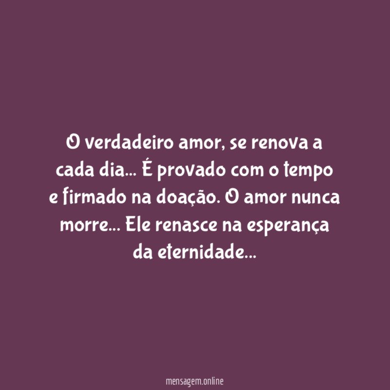 O verdadeiro amor