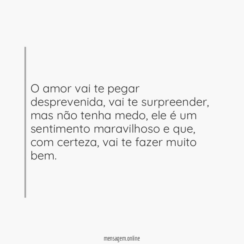 O amor surpreende