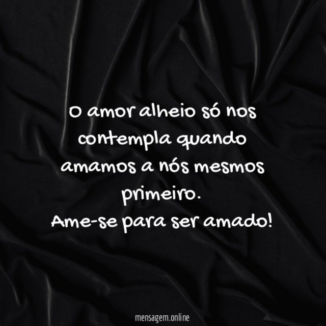 Ame-se primeiro!