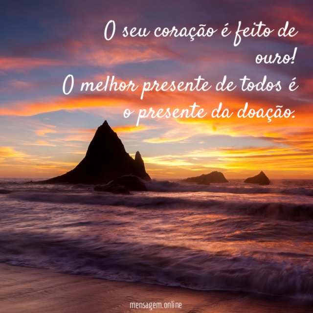 O seu coração é feito de ouro