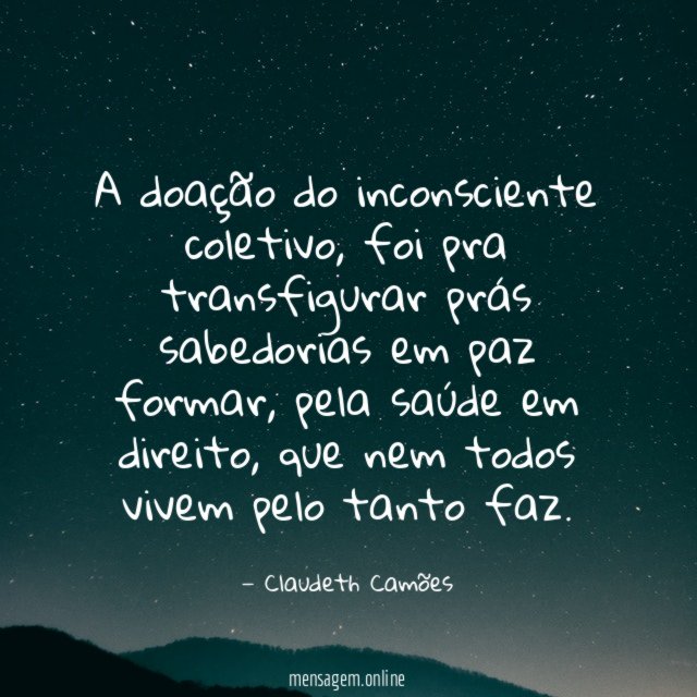 A doação do inconsciente coletivo