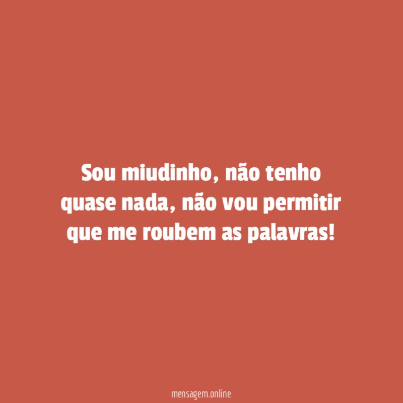 Sou miudinho