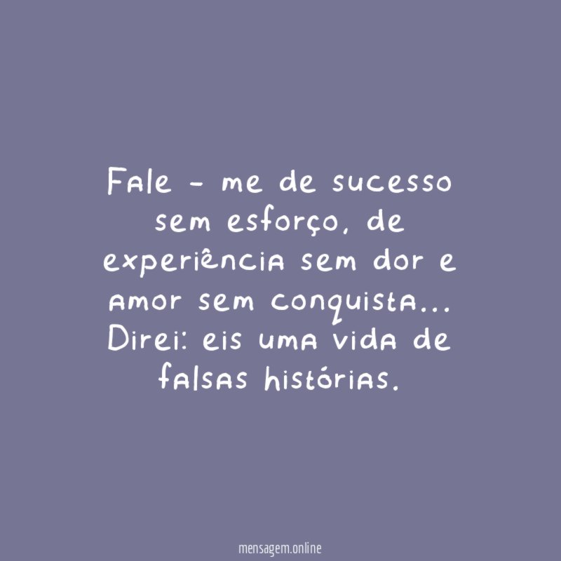 Fale - me de sucesso sem esforço
