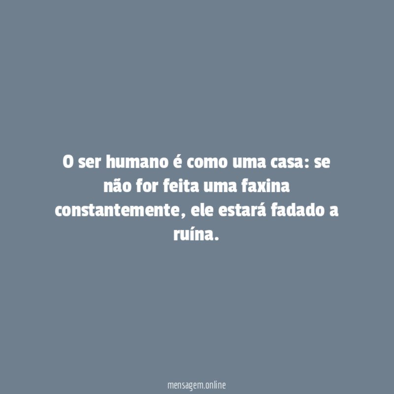 Ruína sem faxina