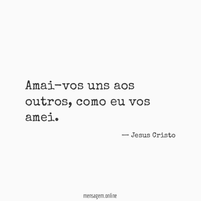 Amai-vos uns aos outros