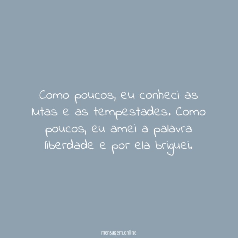 Como poucos