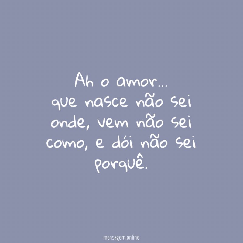 Ah o amor