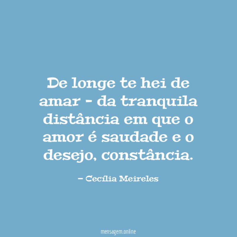 De longe te hei de amar - da