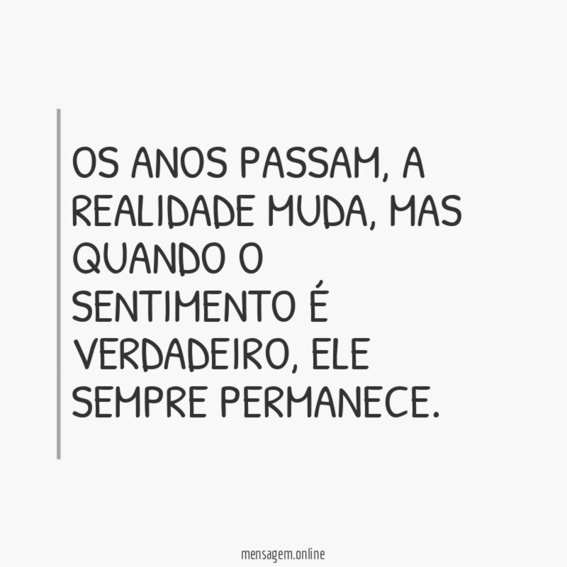 Sentimento que permanece