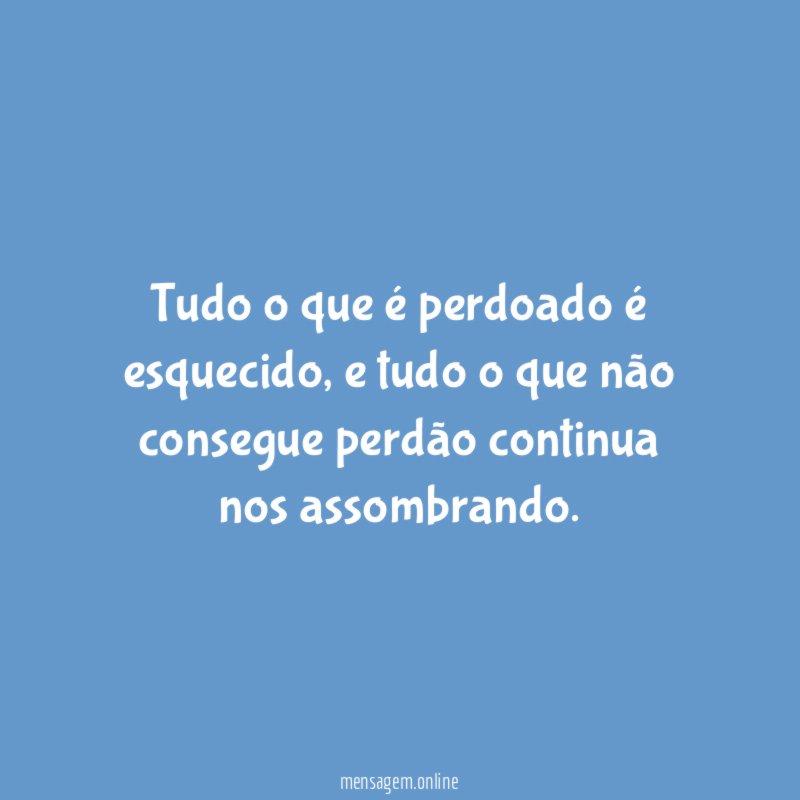 Aquele perdão que não veio…