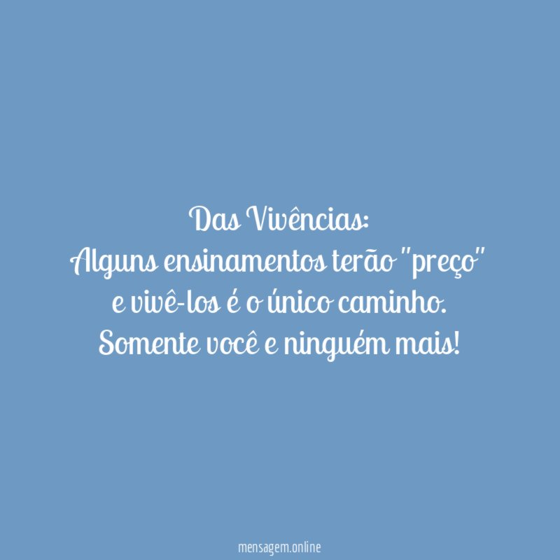 Das Vivências: