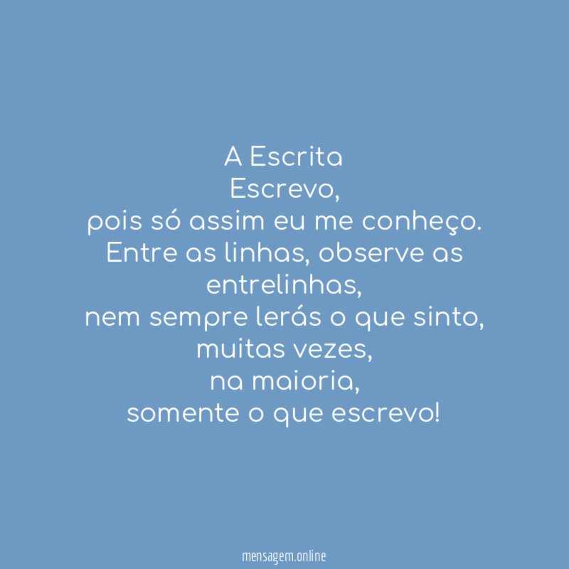 A Escrita